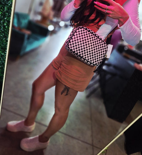 Checkered Crossbody