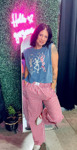 Red Check Pants