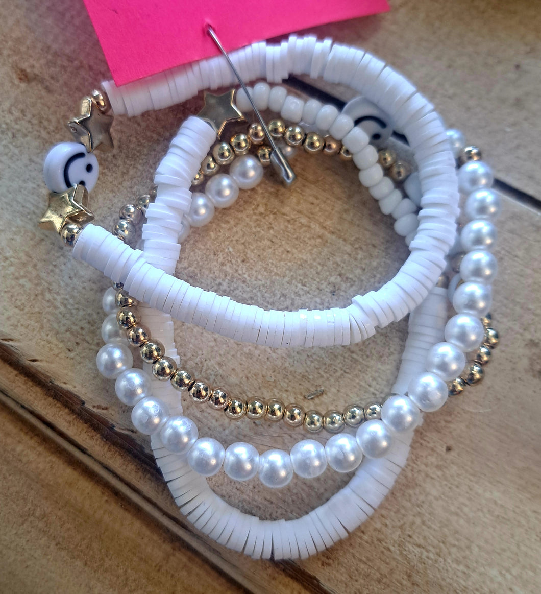 Smiley Braceet Stacks
