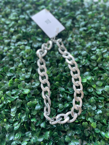 Silver Thick Chain Necklace