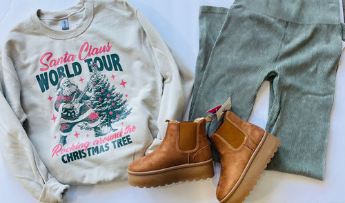 Santa Top Sweatshirt