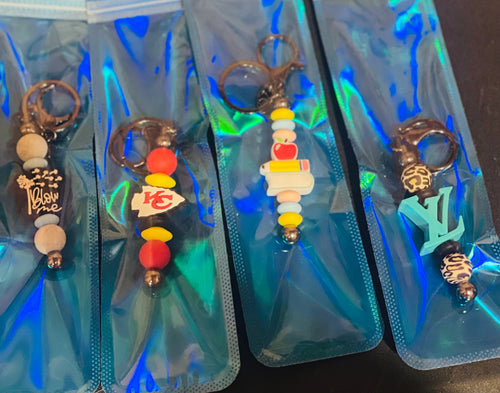 Silicone Beaded Keychains