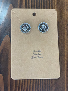 Silver earrings