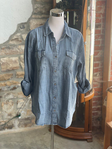 Acid denim shirt
