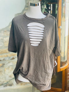 Iron stud detail top