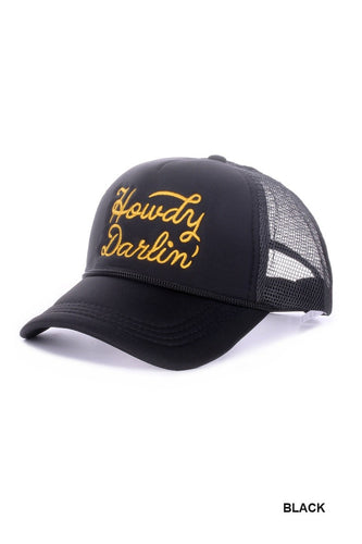 Howdy darlin trucker hat