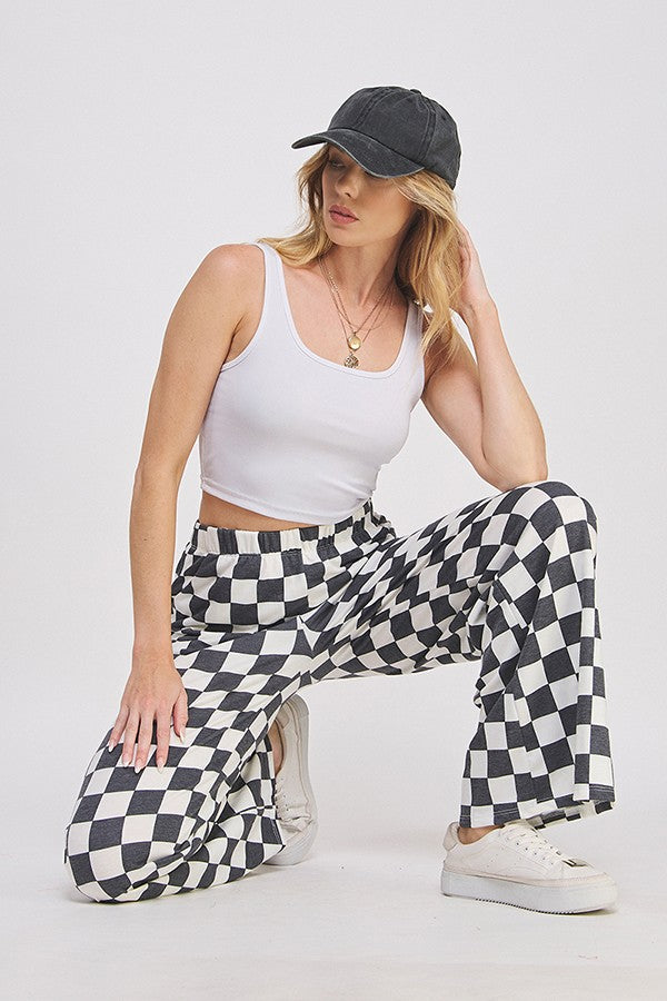 Jade Checkered Pant