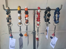 Load image into Gallery viewer, Beaded Wristlet Keychain