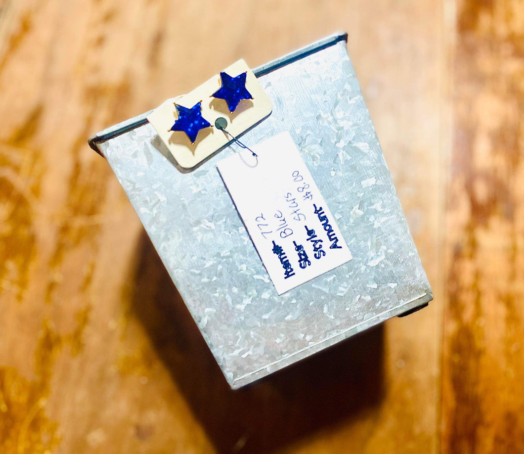 Sapphire Star Earring